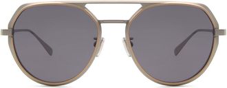 Bulgari BV40019U Polarized 17D Mens Sunglasses Silver Size 56