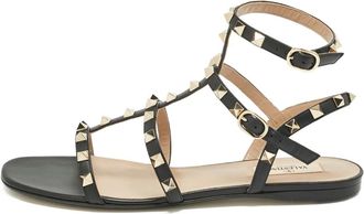 Valentino Garavani Sandali Rockstud in pelle - Nero