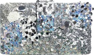 Simitri Garnet Kitsch Clutch in Silver at Nordstrom