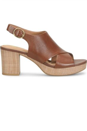 S&ouml;fft Womens Livblock Heel Sandal In Brown