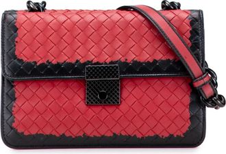 Bottega Veneta Borsa a spalla in nappa con motivo Intrecciato Glass 2012-2025 - Nero