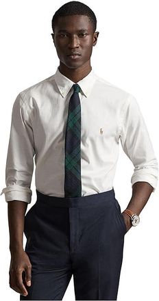 Polo Ralph Lauren Classic Fit Performance Oxford Shirt Mens Clothing White : 2XL, Cotton/Elastane