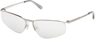 GCDS GD0071 16C Mens Sunglasses Silver Size 60