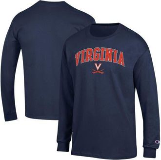 Champion Mens Champion Navy Virginia Cavaliers Arch Over Logo Long Sleeve T-Shirt at Nordstrom, Size Xx-Large