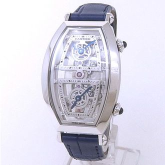 Cartier Pre-owned Cartier Tonneau Hand Wind Mens Watch WHTN0006