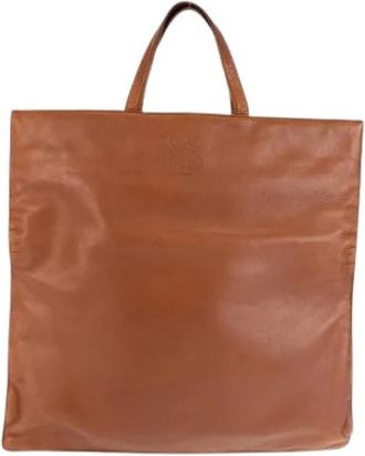 Loewe Pre-owned Tote Bag - Dames - Vintage Shopper - Bruin - ONE Size - Leer - Vintage