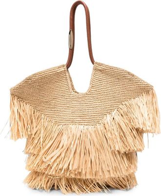 Zimmermann Medium Goldentime Fringe Tote Bag