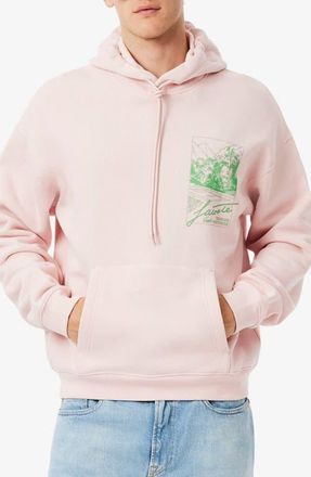 Lacoste Tennis Graphic Hoodie Pullover in Ady Nidus at Nordstrom, Size 8