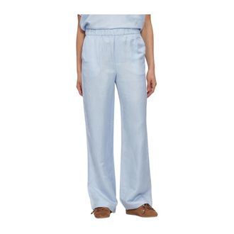 Minus MSSabbi Linen Pant - Dames - Broeken - Blauw - Maat: XL Linnen