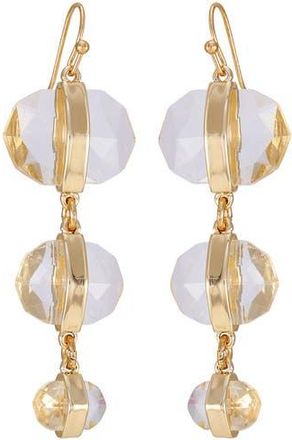 Vince Camuto Clearly Disco Crystal Triple Drop Earrings in Gold Tone at Nordstrom Rack