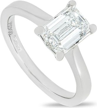 Bespoke Platinum set Lab Diamond Solitaire Ring - Size 53