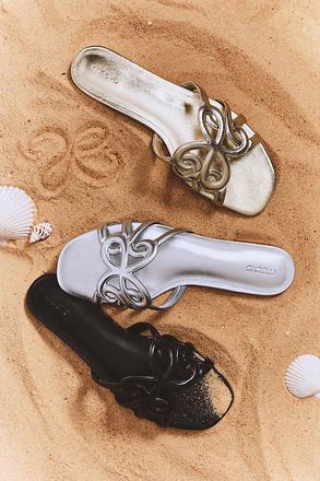 Maeve Logo Slide Sandals