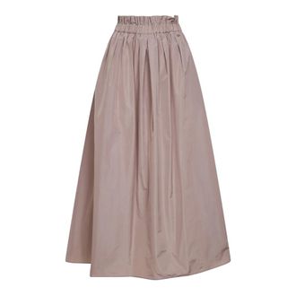 Herno Midi Skirts, female, Pink, Size: 2XS New Techno Taffeta Skirt