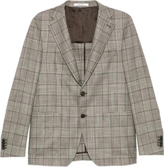 Tagliatore Shadow Check Tweed Jacket - Heren - Blazers - Grijs - M - Tweed - Jassen