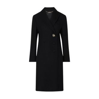 Liu Jo Long Wool Coat - female - Liu Jo - Single-Breasted Coats - Black - M - Coats
