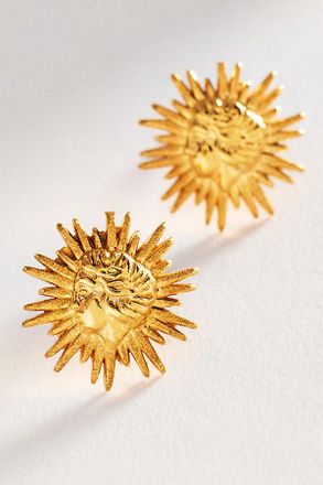 Hermina Athens Sunburst Mini Stud Earrings