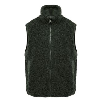 Bomboogie Omkeerbaar Sherpa Vest - Heren - Jassen - Groen - Maat: M Zijde