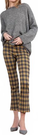 Avenue Montaigne Leo Flare Cut Pants In Solar