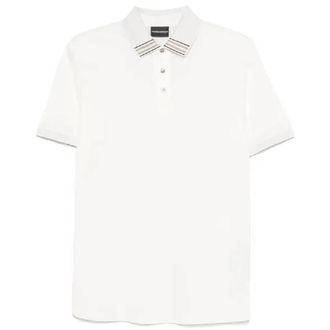 Emporio Armani Stripe Detailed Polo Shirt, Size X-Large
