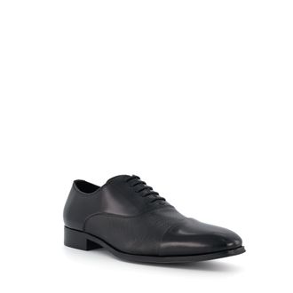 Dune London Mens Wf Slating - Wide Fit Oxford Shoes - Black Leather (archived) - Size UK 6