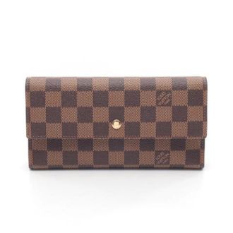 Louis Vuitton Pre-owned Wallets, female, Brown, Size: ONE SIZE Pre-owned Portefeuille International Damier Long Wallet