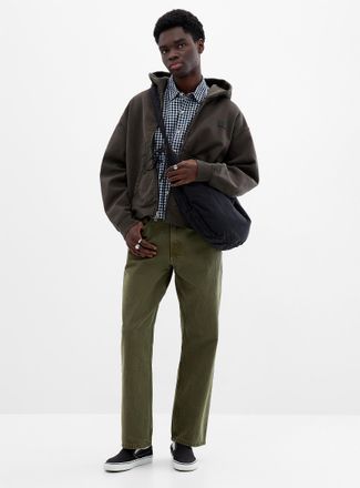 Vans Mens Mossy green Check-5 loose jean Baggy fit