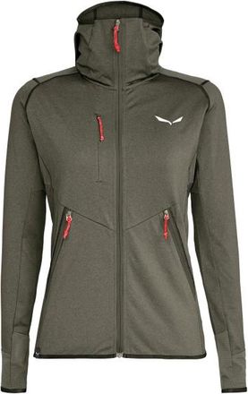 Salewa Agner Hybrid Polarlite Fullzip Hoody Fleecejacke f&uuml;r Damen | grau