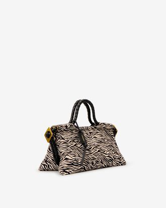 Isabel Marant Pipa M Bag In Pony Leather - - Zebra - Isabel Marant - Gifts Ideas