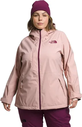The North Face Freedom Jacket Womens Plus Pink Stretch Hooded Full Zip KFC601