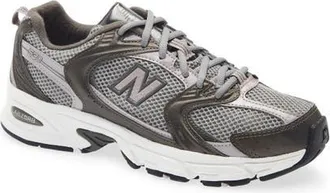 New Balance Gender Inclusive 530 Sneaker in Black Metallic/truffle Salt at Nordstrom, Size 5.5