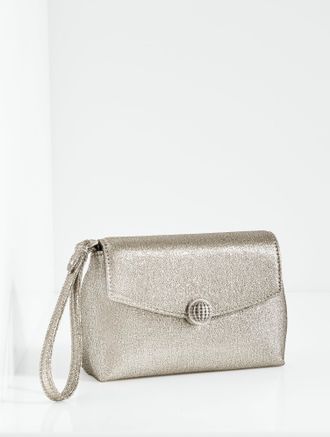 Talbots Metallic Wristlet - Metallic Silver - 001 Talbots
