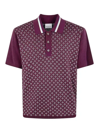Dr&ocirc;le de Monsieur Jacquard Cravate Polo Shirt