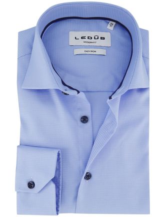 Led&ucirc;b Overhemd Ledub Modern Fit lichtblauw Easy Iron