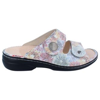 Finn Comfort Sansibar Leather Synthetic Womens Slides Sandals - Multi - Size:UK 7.5