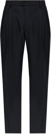 American Vintage Ayany Broek - Heren - Nette broeken - Blauw - M - Wol - Broeken