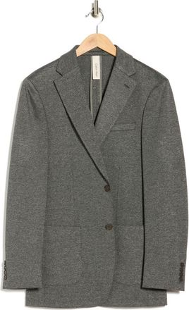 Calvin Klein Heathered Notch Lapel Sport Coat in Black/White at Nordstrom Rack, Size 44 Regular