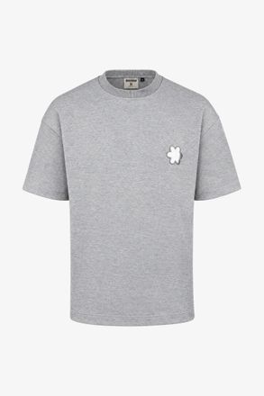 Genti Monogram Chrome T-shirt | Grijs