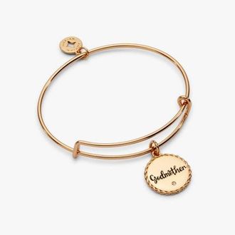Alex and Ani Godmother Loves Like A Parent, Acts Like A Friend Charm Bangle in Gold at Nordstrom