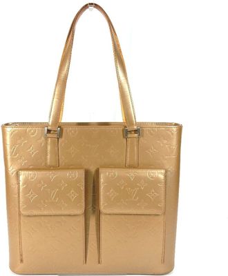 Louis Vuitton Beige Monogram Mat Leather Shoulder Bag Tote Bag (Pre-Owned)