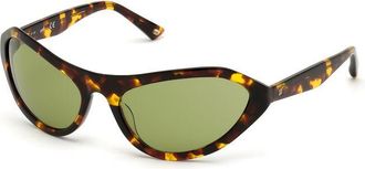 Web Eyewear Brown Plastic Womens Sunglasses