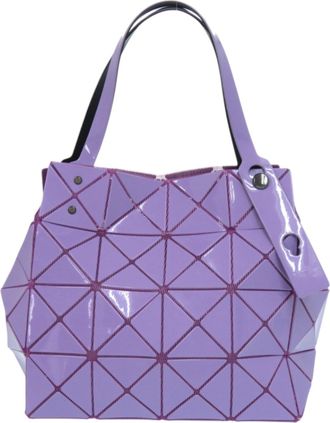 Issey Miyake Black Purple Polyester Pvc Nylon Tote Bag (Pre-Owned)