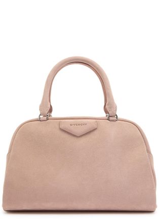 Givenchy Antigona East-west Medium Suede top Handle bag - Beige - One Size