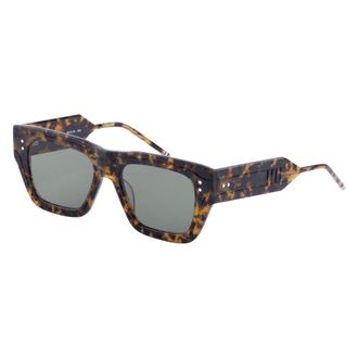 Thom Browne Rechthoekige zonnebril - unisex - Accessoires - Bruin - Maat: 52 MM