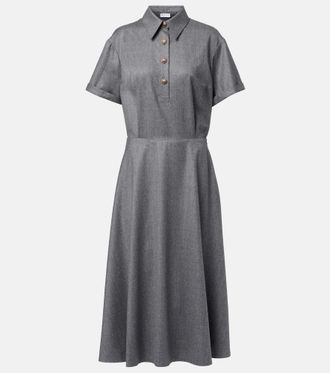Brunello Cucinelli Virgin wool shirt dress