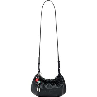 Desigual Logo Embossed Shoulder Bag in Black at Nordstrom