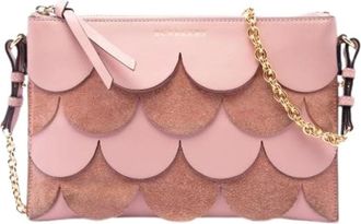 Burberry Pre-owned Crossbody Tas - Dames - Vintage Schoudertas - Roze - ONE Size - Leer - Vintage