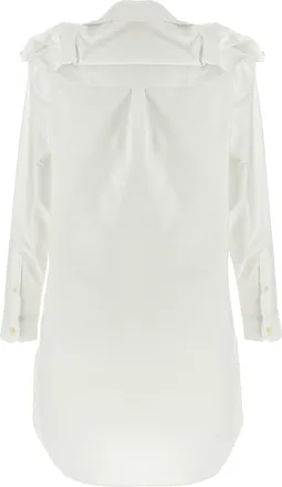 Y / Project Cotton Oxford Chemisier Dress - White