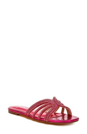 London Rag Dindy Embellished Slide Sandal in Fushia at Nordstrom Rack, Size 10