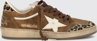 Golden Goose Sneakers Ball Star Golden Goose in camoscio used e cavallino animalier