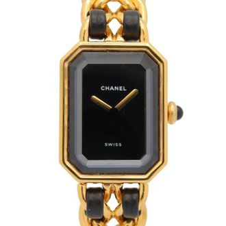 Chanel Pre-owned Vintage Polshorloge - Dames - Vintage Horloges - Zwart - ONE Size - Leer - Vintage